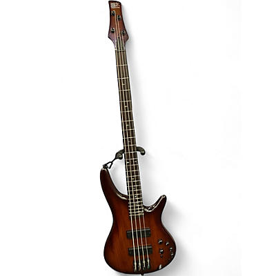 Used Ibanez SR500A Mahogany Brown Burst Electric Bass Guitar