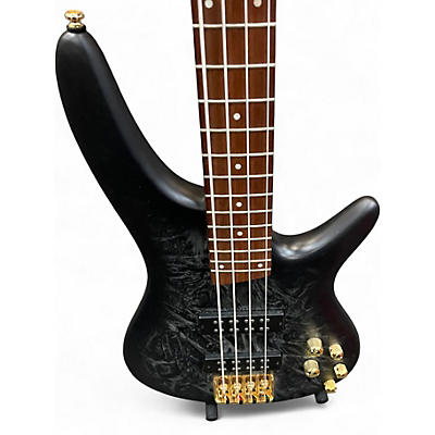 Used Ibanez SR500EDX  BLACK ICE FROZEN MATTE Electric Bass Guitar