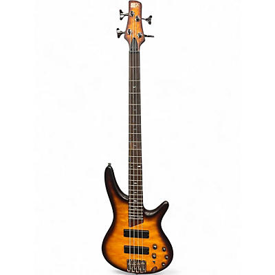 Used Ibanez SR500QM Tobacco Burst Electric Bass Guitar