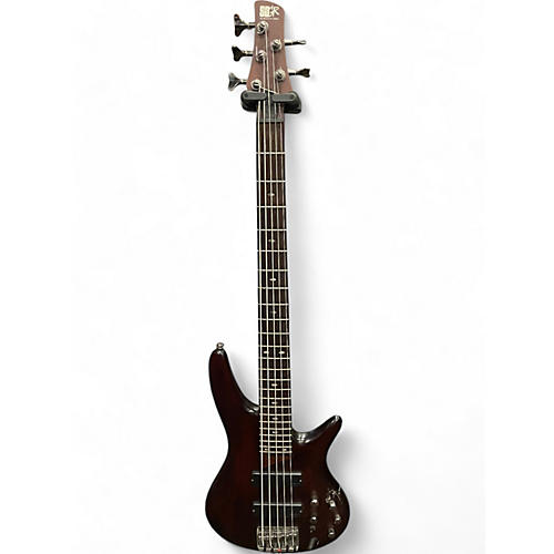 Ibanez Used Ibanez SR505 5 String Brown Electric Bass Guitar Brown