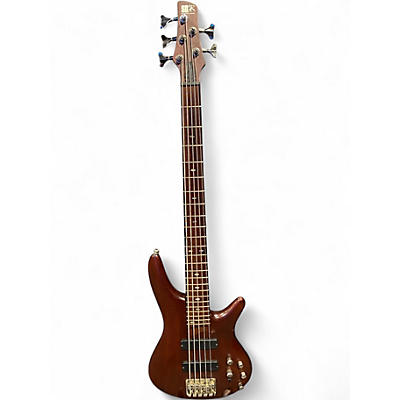 Used Ibanez SR505 5 String Brown Electric Bass Guitar