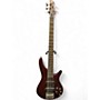Used Ibanez SR505 5 String Burgundy Electric Bass Guitar Burgundy