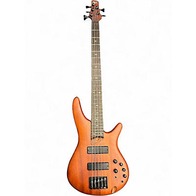 Used Ibanez SR505 5 String Natural Electric Bass Guitar