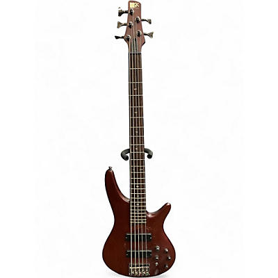 Used Ibanez SR505 5 String Natural Electric Bass Guitar