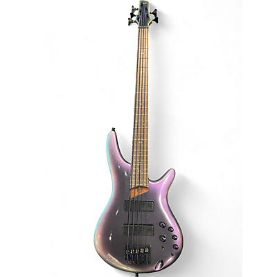 Ibanez Used Ibanez SR505 5 String Trans Purple Electric Bass Guitar