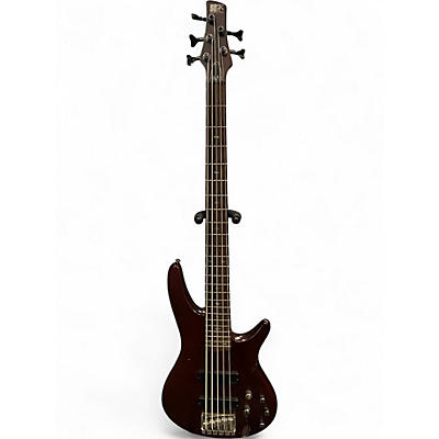 Used Ibanez SR505 5 String Walnut Electric Bass Guitar