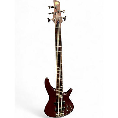 Used Ibanez SR505 5 String Walnut Electric Bass Guitar