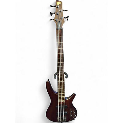 Used Ibanez SR505 5 String Walnut Electric Bass Guitar