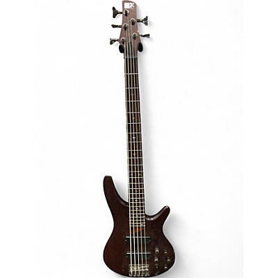 Used Ibanez SR505 5 String Walnut Electric Bass Guitar