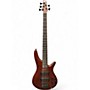 Used Ibanez SR505 5 String Walnut Electric Bass Guitar Walnut