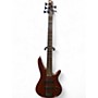 Used Ibanez SR505 5 String Walnut Electric Bass Guitar Walnut