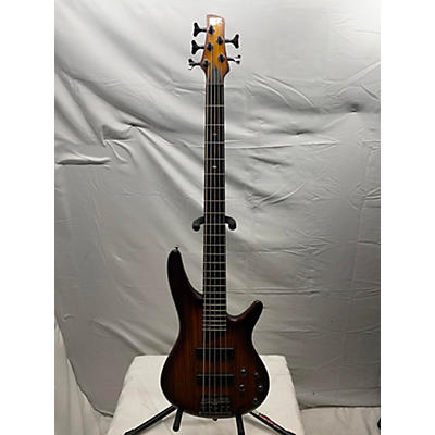 Ibanez Used Ibanez SR505 5 String Zebra Wood Electric Bass Guitar