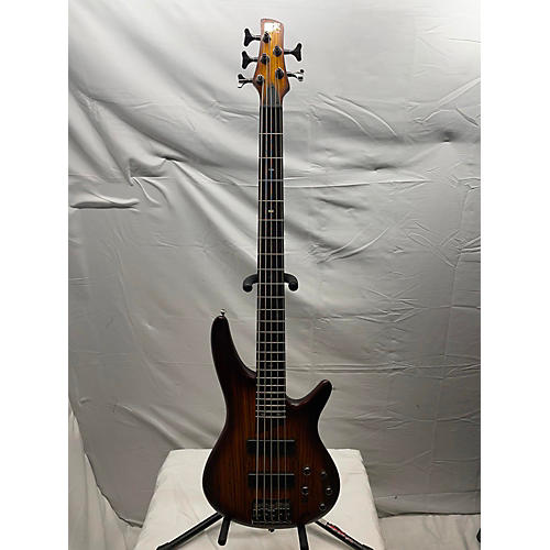 Ibanez Used Ibanez SR505 5 String Zebra Wood Electric Bass Guitar Zebra Wood