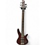 Used Ibanez SR505 5 String trans brown Electric Bass Guitar trans brown