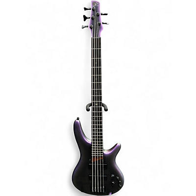 Used Ibanez SR505E  AROURA BUSRT Electric Bass Guitar