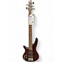 Used Ibanez SR505L 5 String Brown Electric Bass Guitar Brown