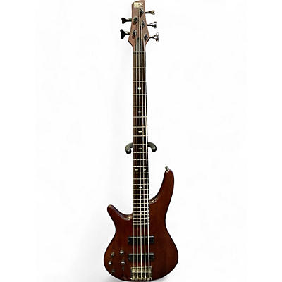 Ibanez Used Ibanez SR505L 5 String Natural Stain Electric Bass Guitar