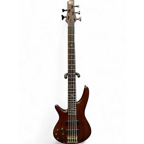 Ibanez Used Ibanez SR505L 5 String Natural Stain Electric Bass Guitar Natural Stain