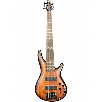Used Ibanez SR506 6 String Mahogany Electric Bass Guitar