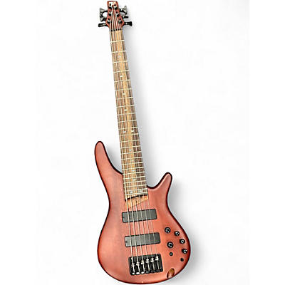 Used Ibanez SR506 6 String Mahogany Electric Bass Guitar