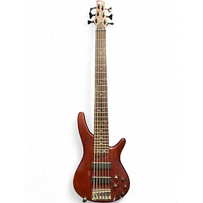 Used Ibanez SR506 6 String Mahogany Electric Bass Guitar