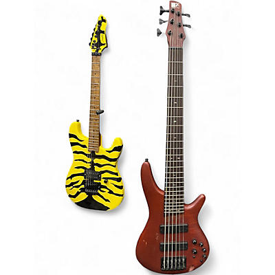 Used Ibanez SR506 6 String Walnut Electric Bass Guitar
