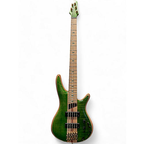 Used Ibanez SR5FMDX EMERALD GREEN Electric Bass Guitar EMERALD GREEN