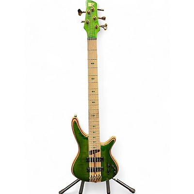 Ibanez Used Ibanez SR5FMDX Emerald Green Electric Bass Guitar