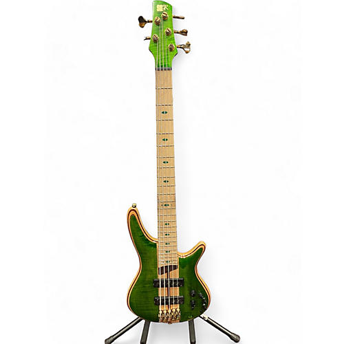 Ibanez Used Ibanez SR5FMDX Emerald Green Electric Bass Guitar Emerald Green