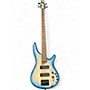Used Ibanez SR600E Blue Burst Electric Bass Guitar Blue Burst