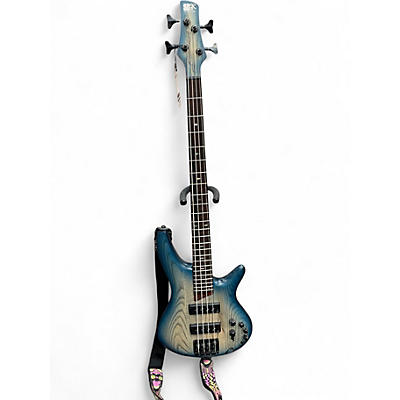 Used Ibanez SR600E-CTF Blue Burst Electric Bass Guitar