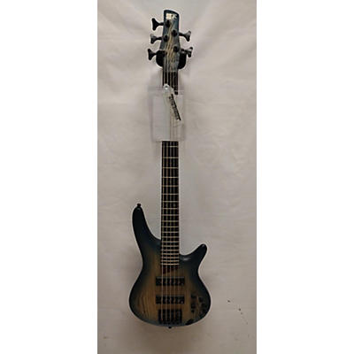 Ibanez Used Ibanez SR605 5 String Blue Burst Electric Bass Guitar