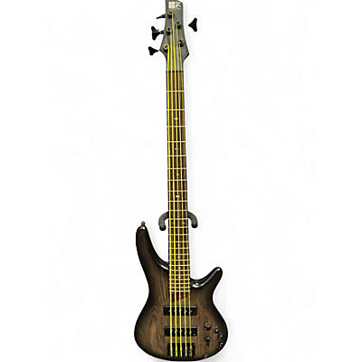 Used Ibanez SR605E BLACK STANIED BURST Electric Bass Guitar
