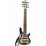 Used Ibanez SR606E Blue Electric Bass Guitar Blue