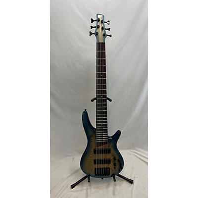 Ibanez Used Ibanez SR606e Cosmic Blue Electric Bass Guitar