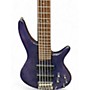 Used Ibanez SR705 5 String blue Electric Bass Guitar blue