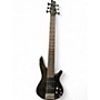 Used Ibanez SR706 6 String TRANS EMERALD Electric Bass Guitar TRANS EMERALD