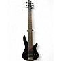 Used Ibanez SR706 6 String Trans Black Electric Bass Guitar Trans Black