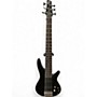 Used Ibanez SR706 6 String Trans Black Electric Bass Guitar Trans Black
