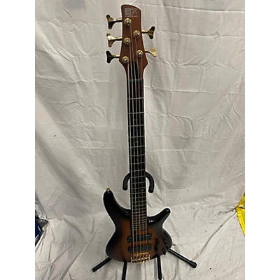 Ibanez Used Ibanez SR755 5 String Brown Electric Bass Guitar