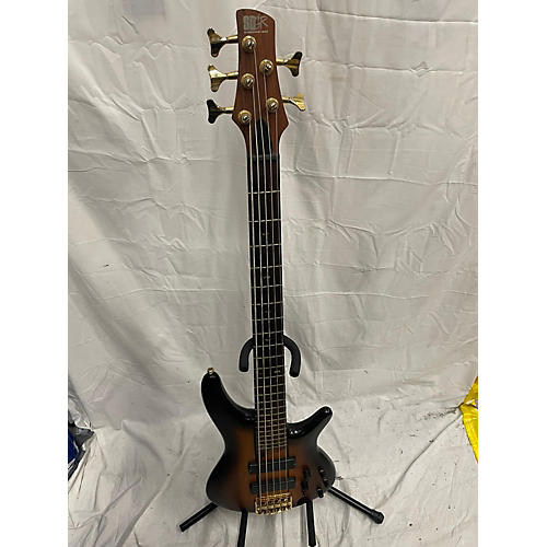 Ibanez Used Ibanez SR755 5 String Brown Electric Bass Guitar Brown