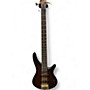 Used Ibanez SR755 5 String Brown Sunburst Electric Bass Guitar Brown Sunburst