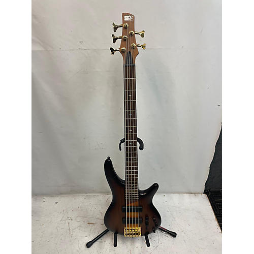 Ibanez Used Ibanez SR755 5 String Natural Electric Bass Guitar Natural