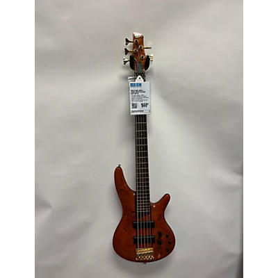 Ibanez Used Ibanez SR805 5 String Amber Electric Bass Guitar