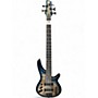 Used Ibanez SRD905 Blue Electric Bass Guitar Blue