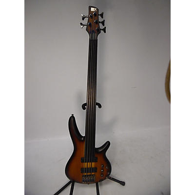 Ibanez Used Ibanez SRF705 5 String Flat Brown Burst Electric Bass Guitar