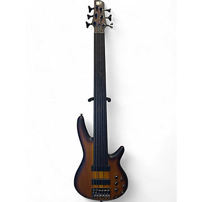 Used Ibanez SRF706 2 Color Sunburst Electric Bass Guitar