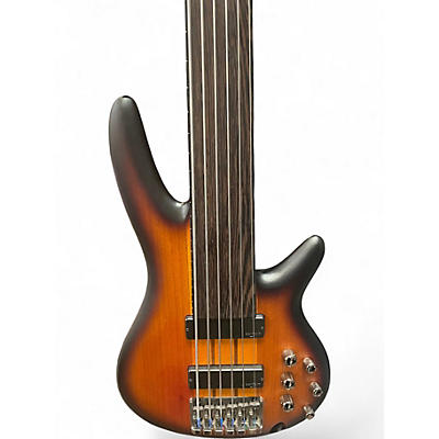 Used Ibanez SRF706 2 Tone Sunburst Electric Bass Guitar