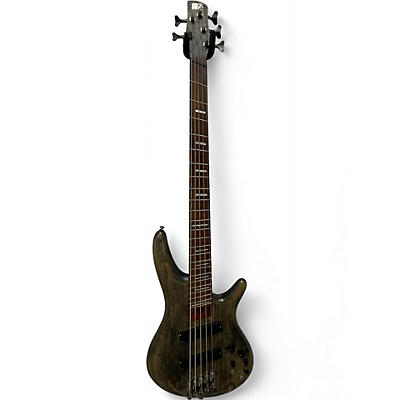 Used Ibanez SRFF805 Gray Electric Bass Guitar