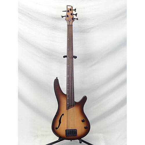 Ibanez Used Ibanez SRH505F Natural Brown Burst Electric Bass Guitar Natural Brown Burst